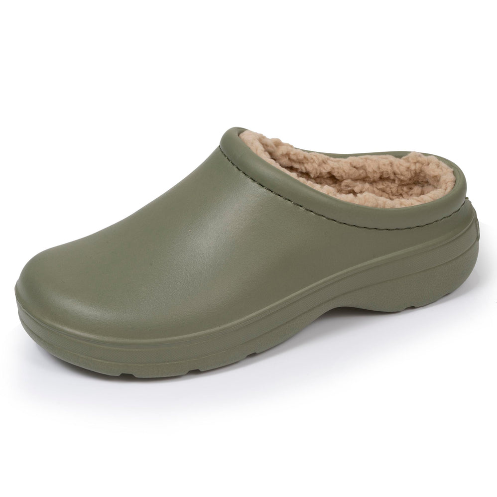 Sabots de jardin Femme fourrés Kaki - Isotoner