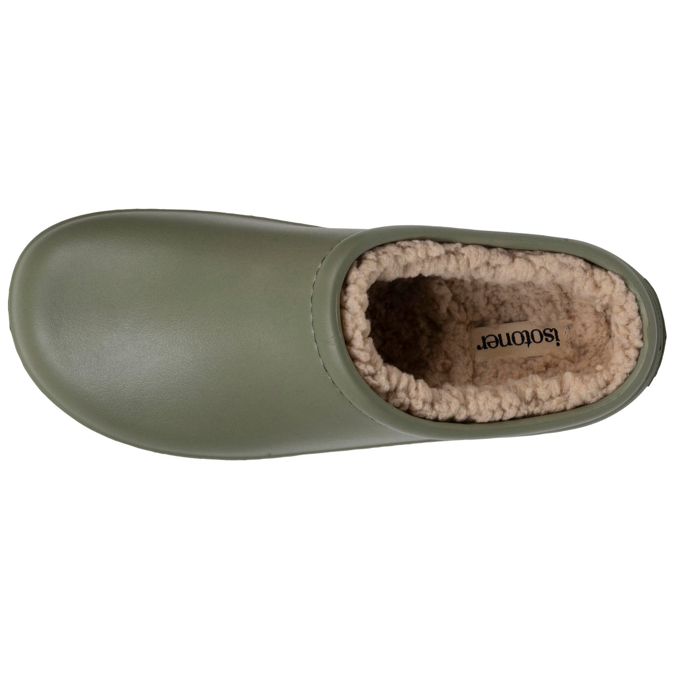 Sabots de jardin Femme fourrés Kaki