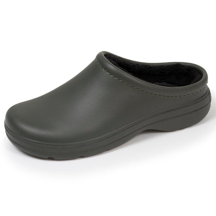 Sabots de jardin Homme fourrés Kaki - Isotoner