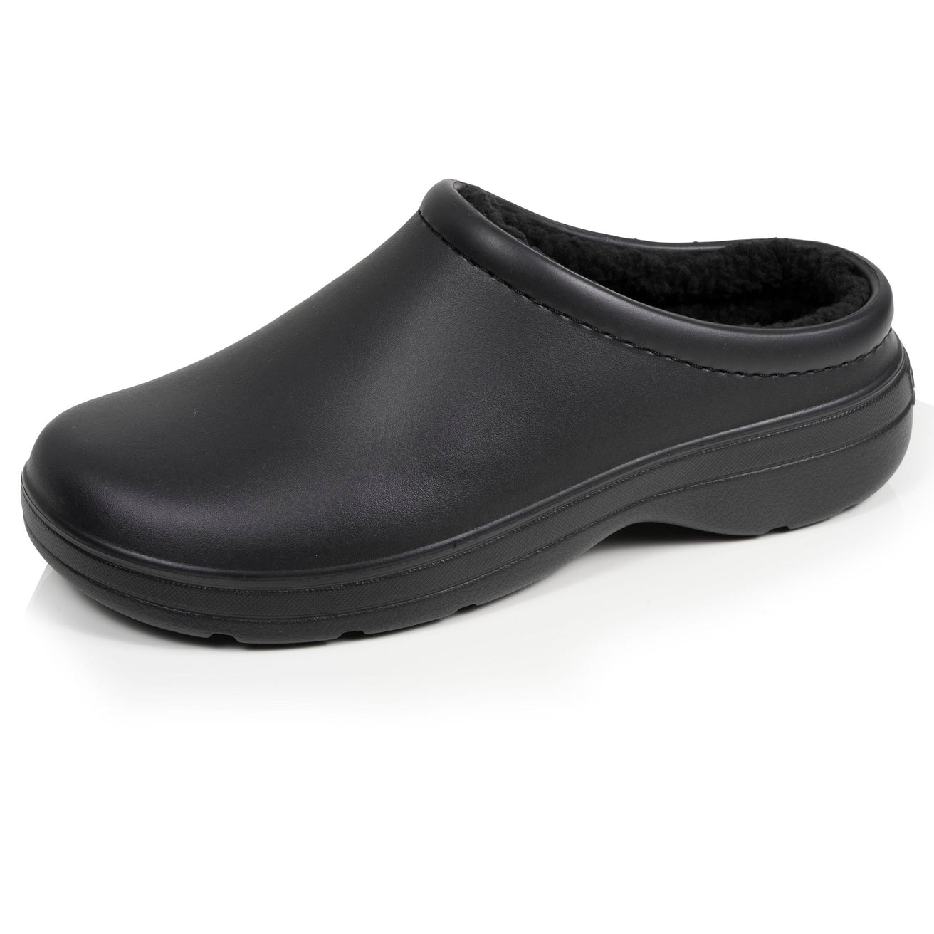 Sabots de jardin Homme fourrés Noir