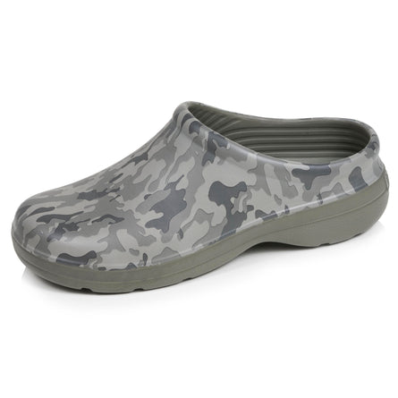 Sabots de jardin Homme imprimé camouflage kaki - Isotoner