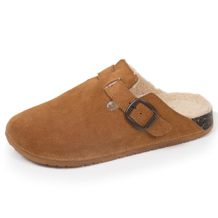 Chaussons sabots mules Homme Camel fourrées - Isotoner