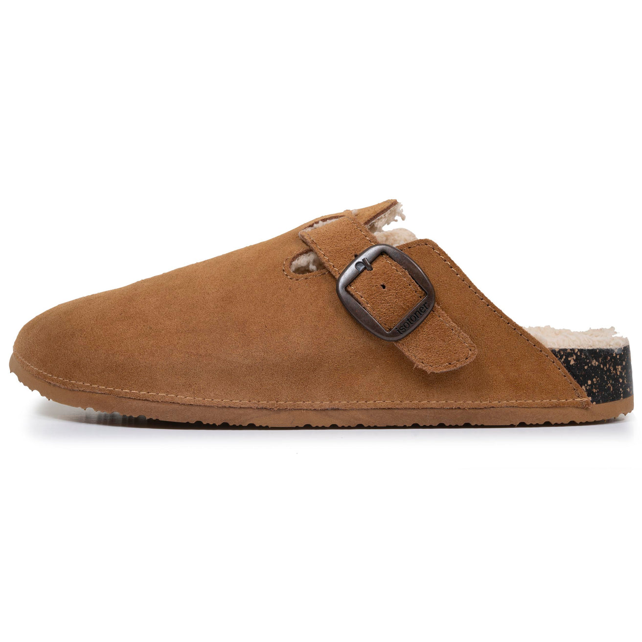 Chaussons sabots mules Homme Camel fourrées