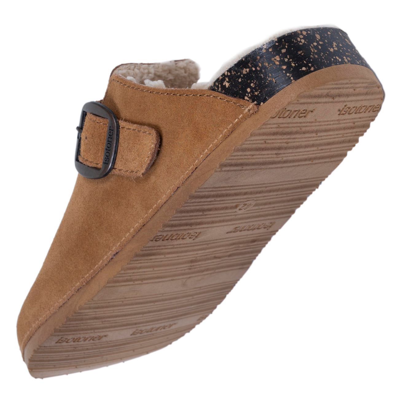 Chaussons sabots mules Homme Camel fourrées
