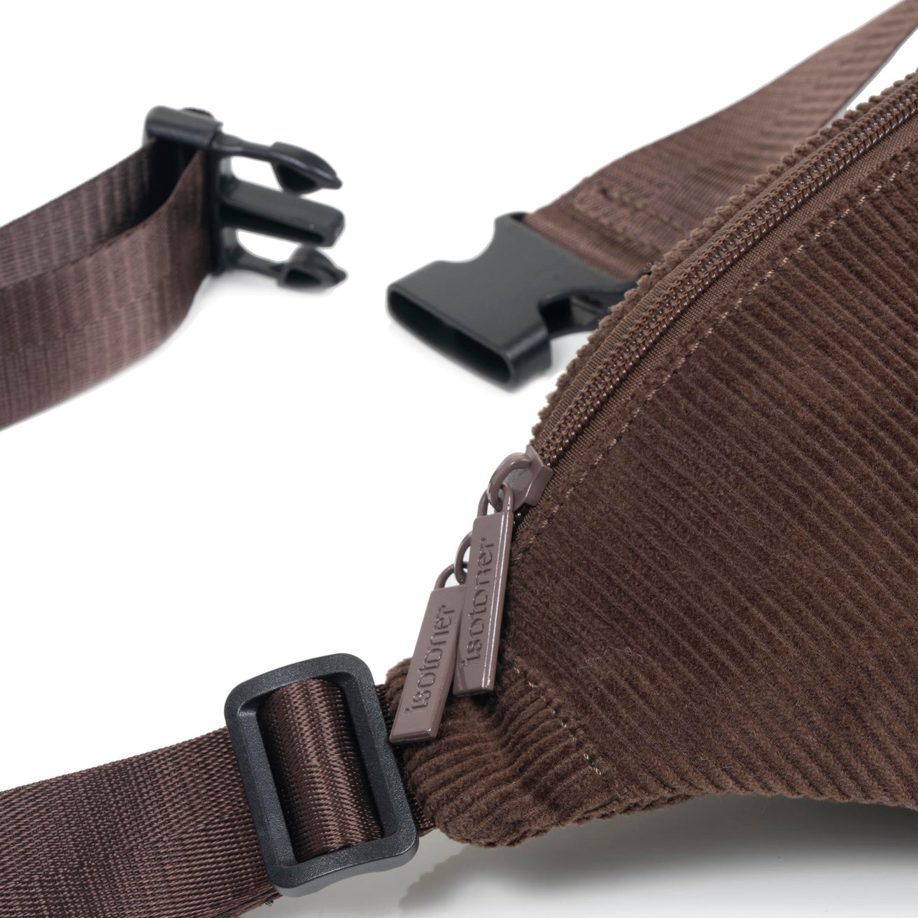 Sac banane Mixte velours côtelé Marron