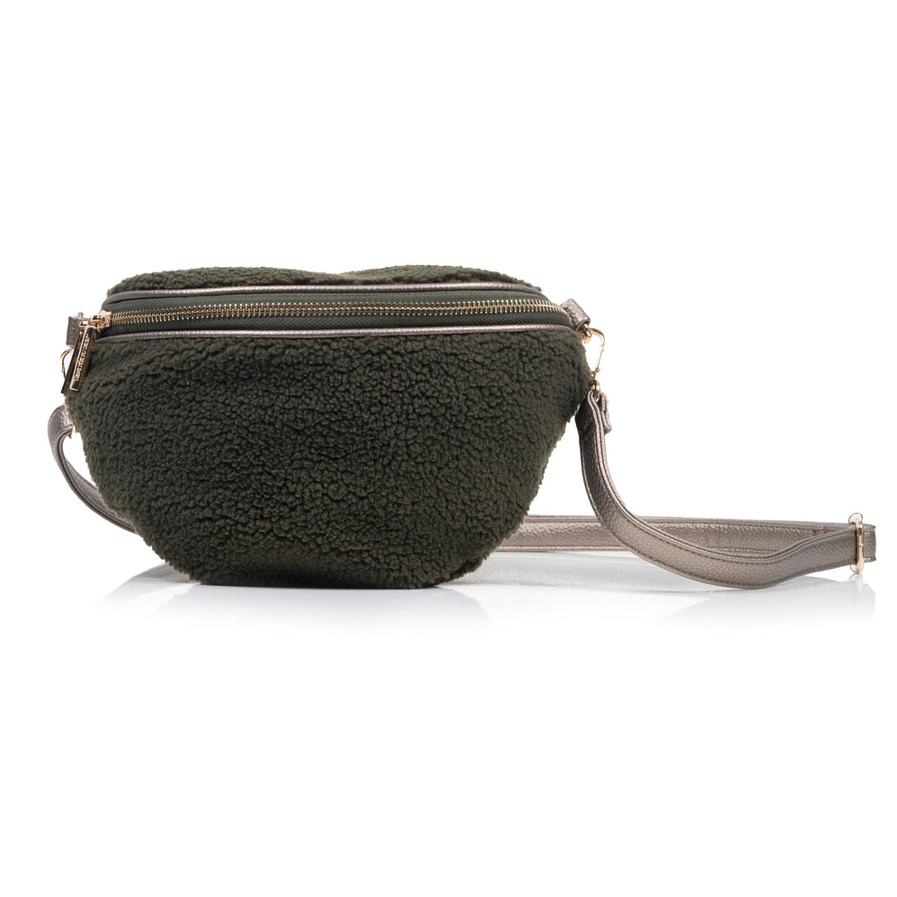 Sac banane sherpa Femme Kaki - Isotoner