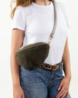 Sac banane sherpa Femme Kaki