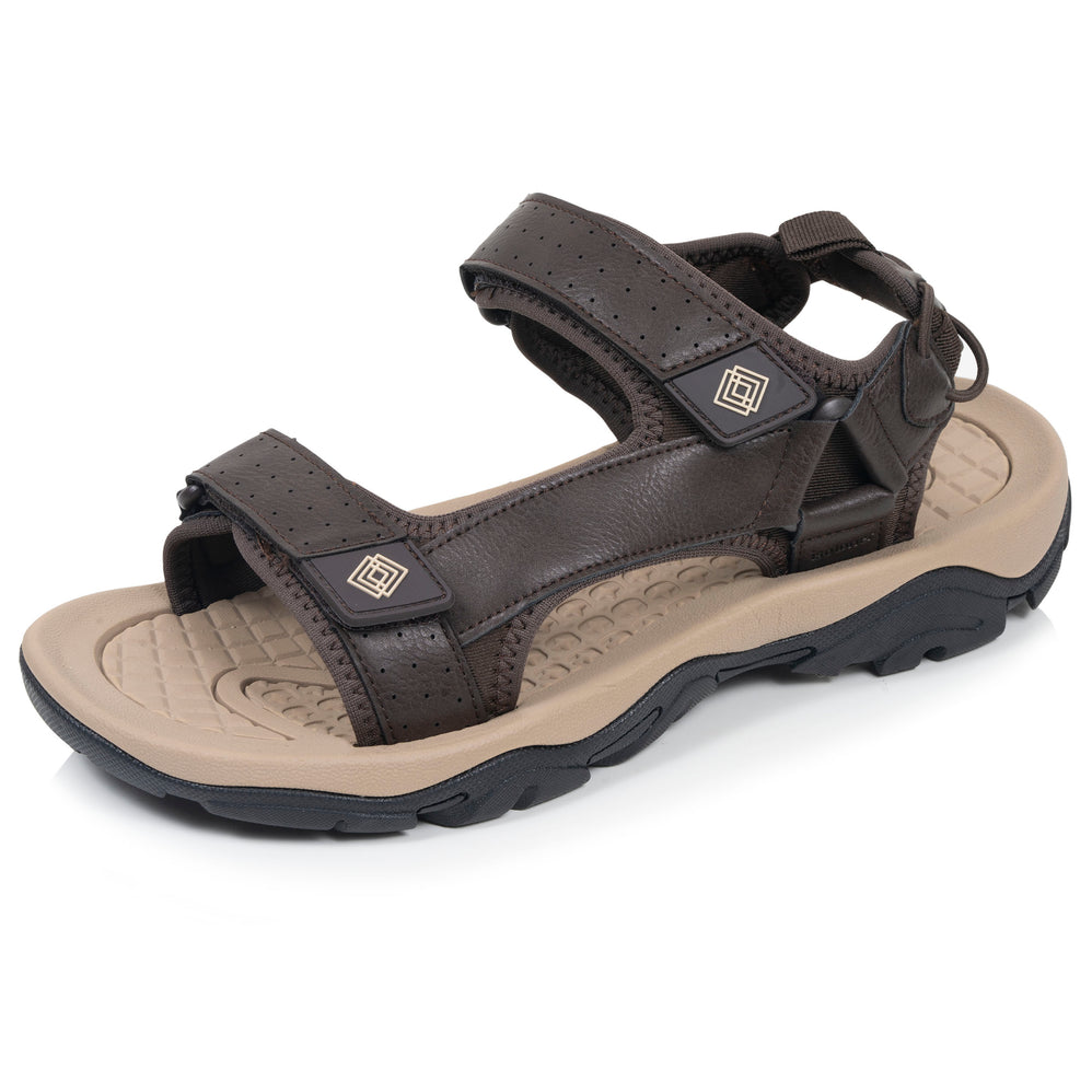 Sandales Homme sport Marron foncé - Isotoner