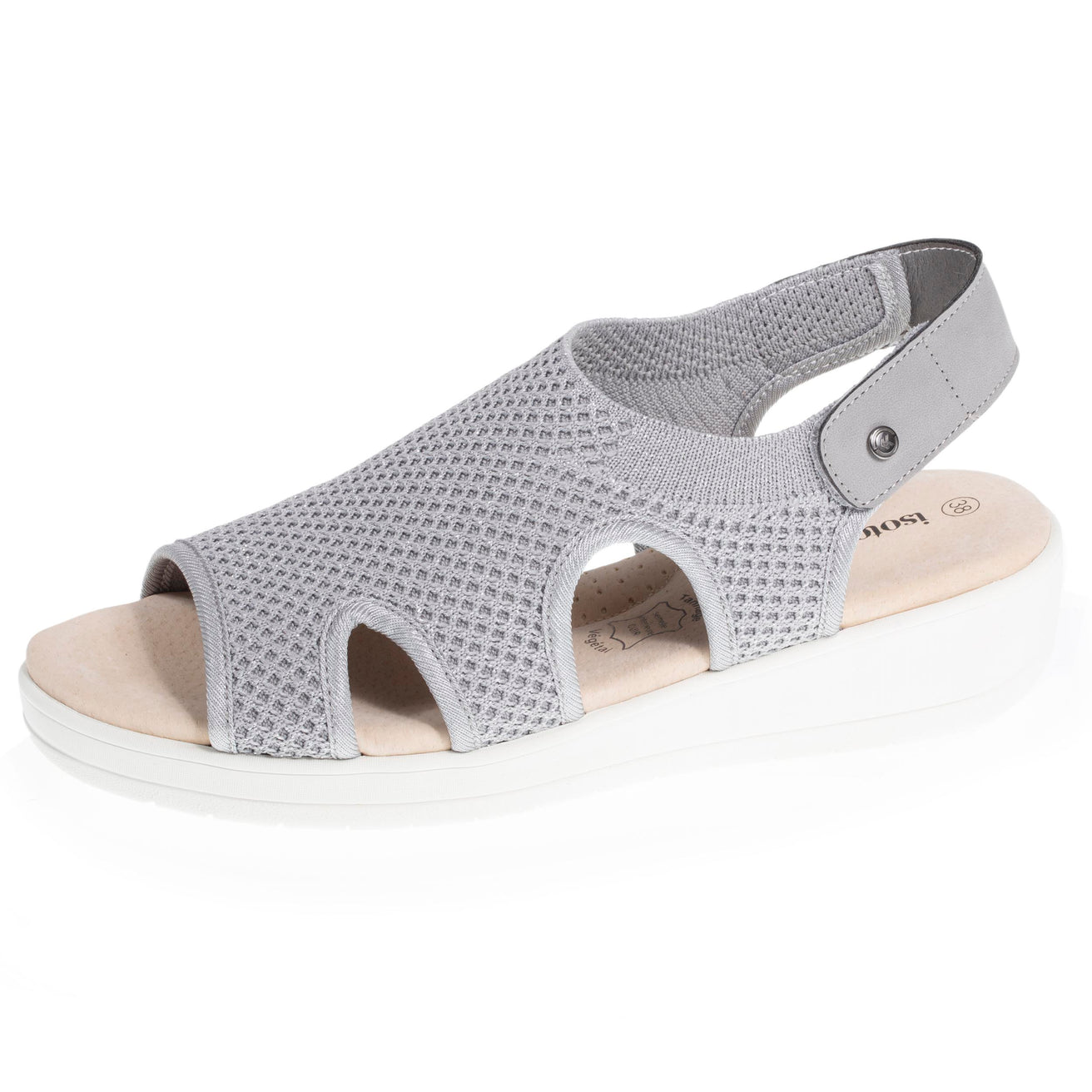 Sandales Femme CONFORT PLUS Gris Lurex