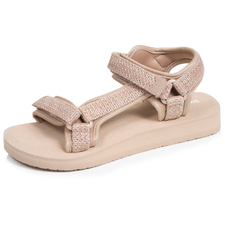 Sandales Femme Sport à talon Beige - Isotoner