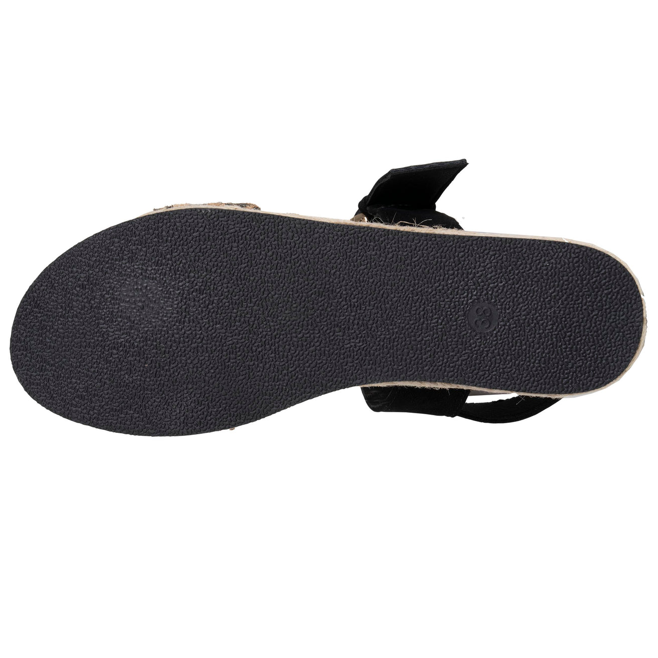 Sandales Femme corde tressée Noir/Léopard