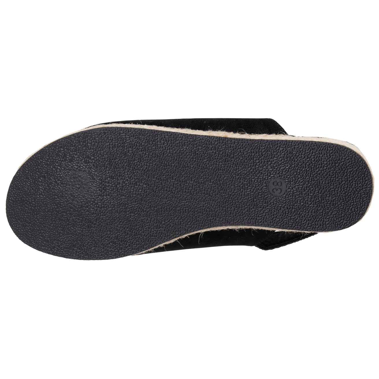 Sandales Femme semelle plateforme corde Noir