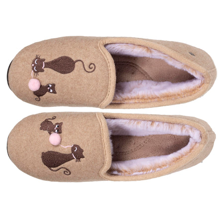 Chaussons charentaises Femme Beige - Isotoner