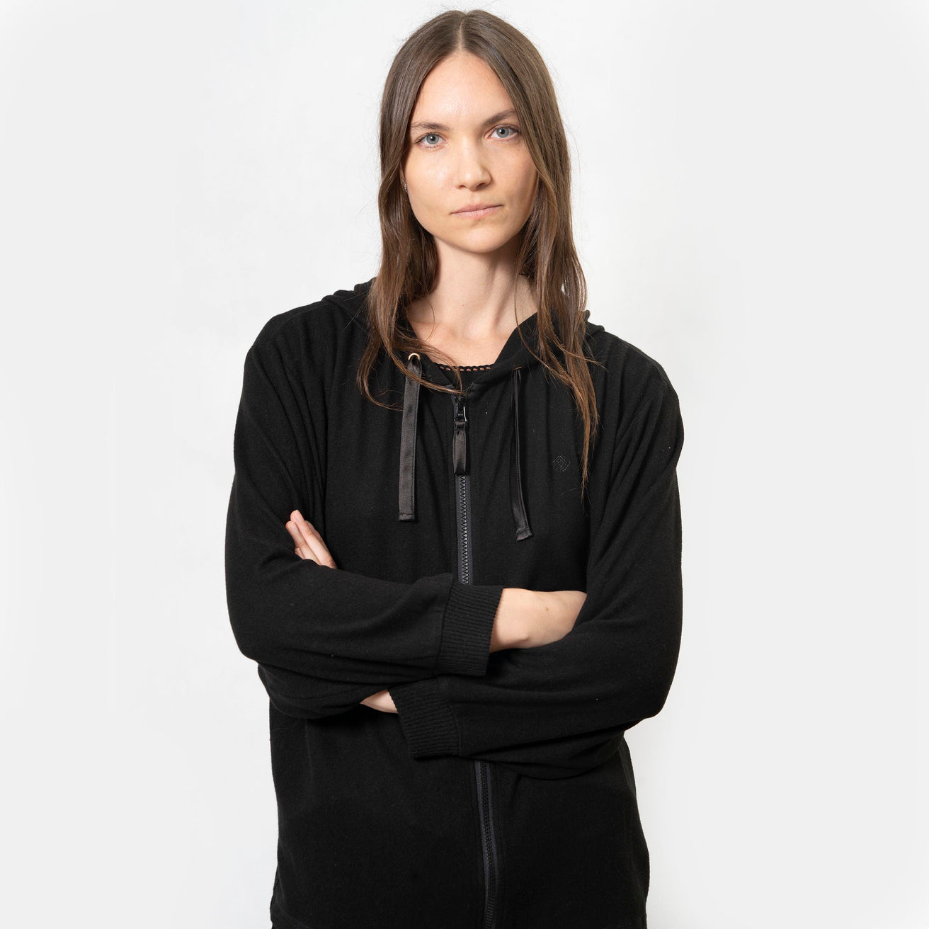 Sweat-Shirt à capuche Femme Noir