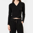 T-Shirt cache coeur Femme Noir