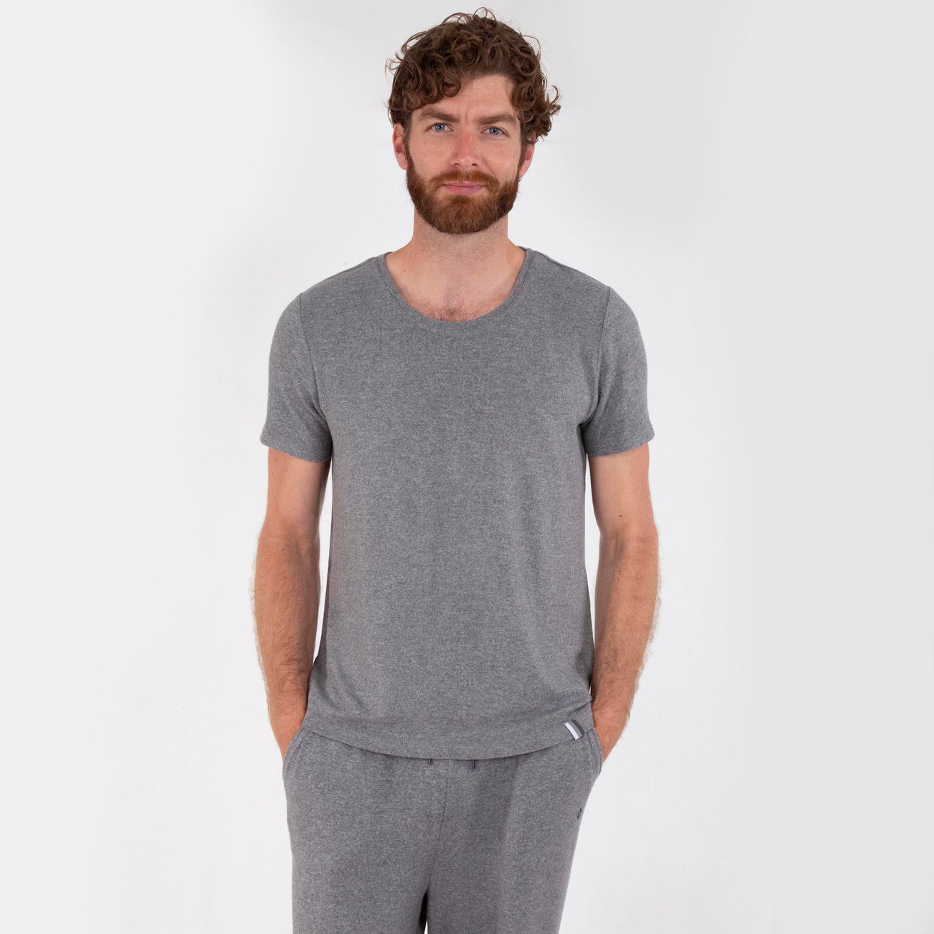 T-shirt manches courtes Homme Gris