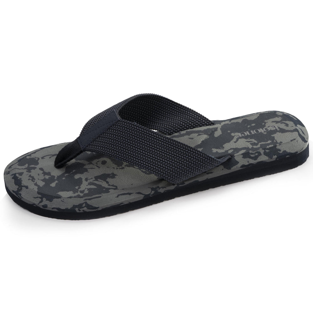 Tongs Homme sport Camouflage Marine - Isotoner
