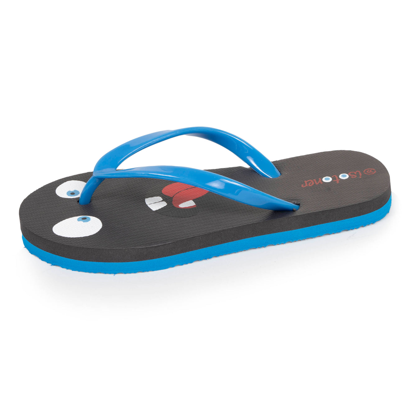 Tongs Enfant Monstre Gris/Bleu