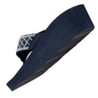 Tongs Femme talon paillettes Bleu Marine