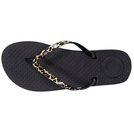 Tongs Femme EVERYWEAR™ Tige Léopard/noir - Isotoner