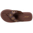 Tongs Femme YOGA sophistiquée Marron/beige