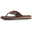 Tongs Femme YOGA sophistiquée Marron/beige