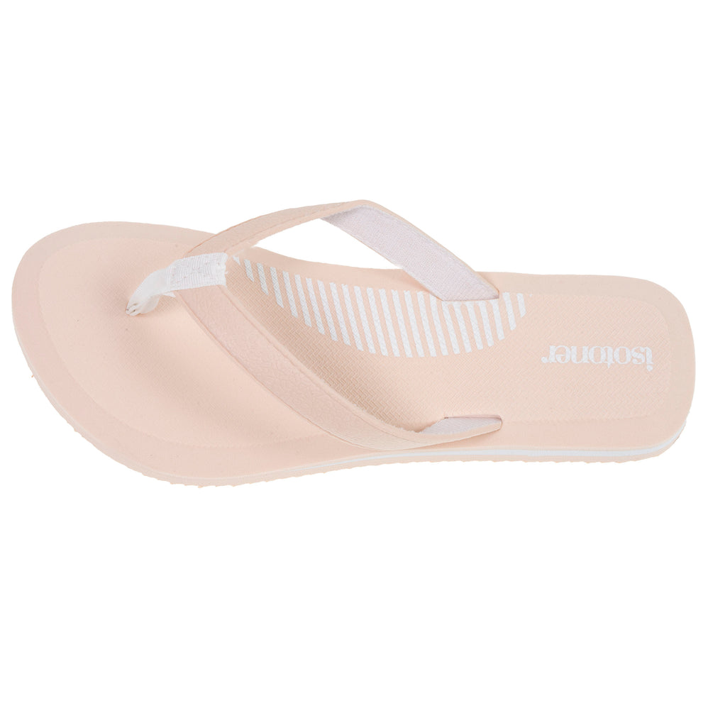 Tongs Femme bicolore yoga Beige - Isotoner