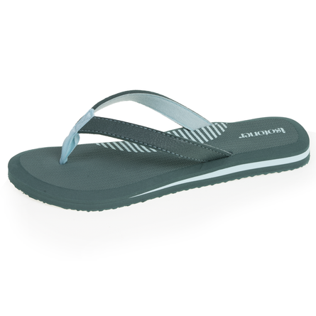Tongs Femme bicolore yoga Vert Canard - Isotoner