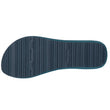 Tongs Femme talon paillettes Vert Canard