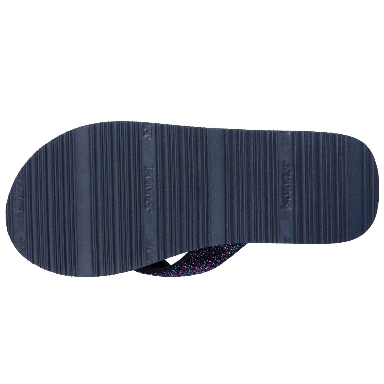 Tongs Femme yoga confort Marine pailletée