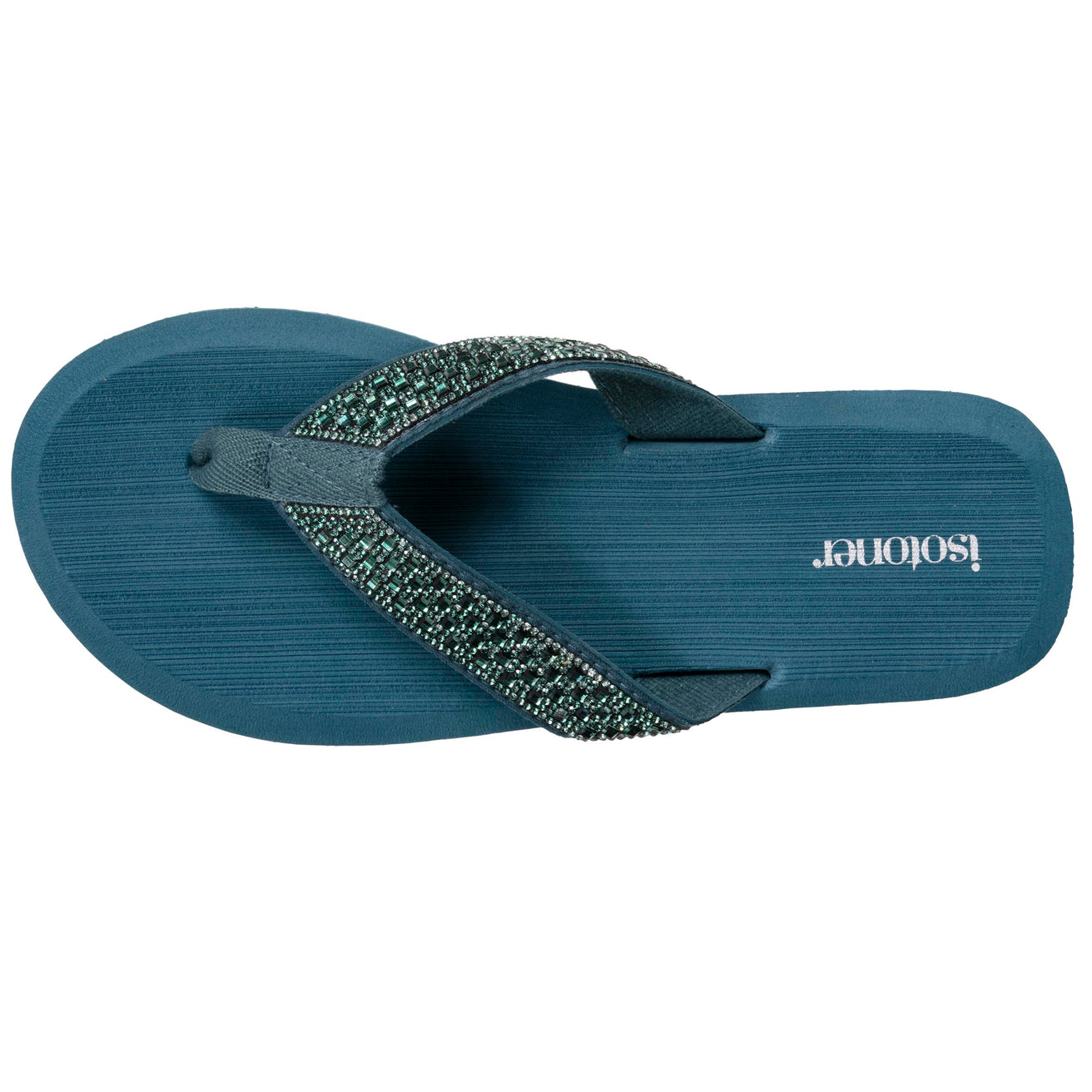 Tongs Femme yoga confort Vert canard