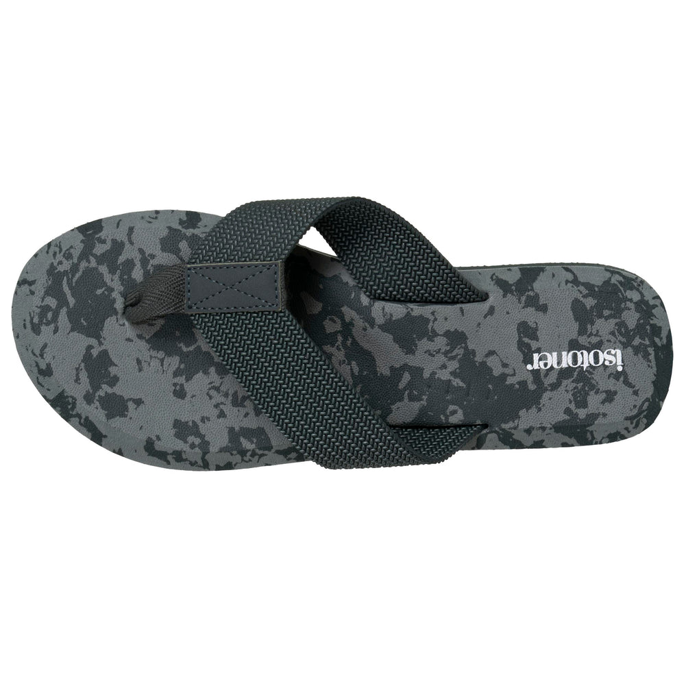 Tongs Homme sport camouflage Kaki - Isotoner