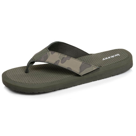 Tongs Homme sport camouflage kaki - Isotoner