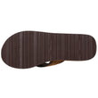 Tongs Homme tige large sport Marron