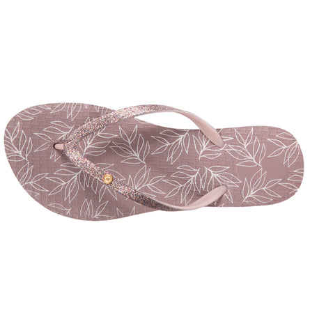 Tongs Femme imprimé Taupe foncé - Isotoner