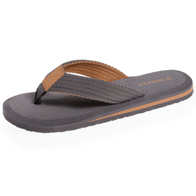 Tongs Homme tressées bicolores Grises