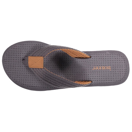 Tongs Homme tige corde Gris - Isotoner