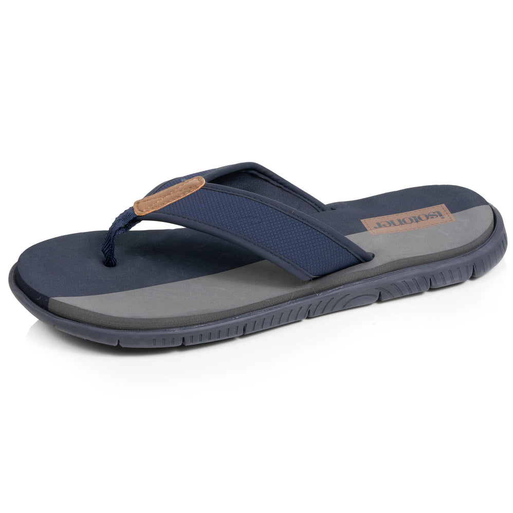 Tongs sport Homme confort Marine bicolor - Isotoner
