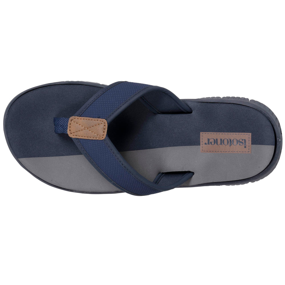 Tongs sport Homme confort Marine bicolor - Isotoner