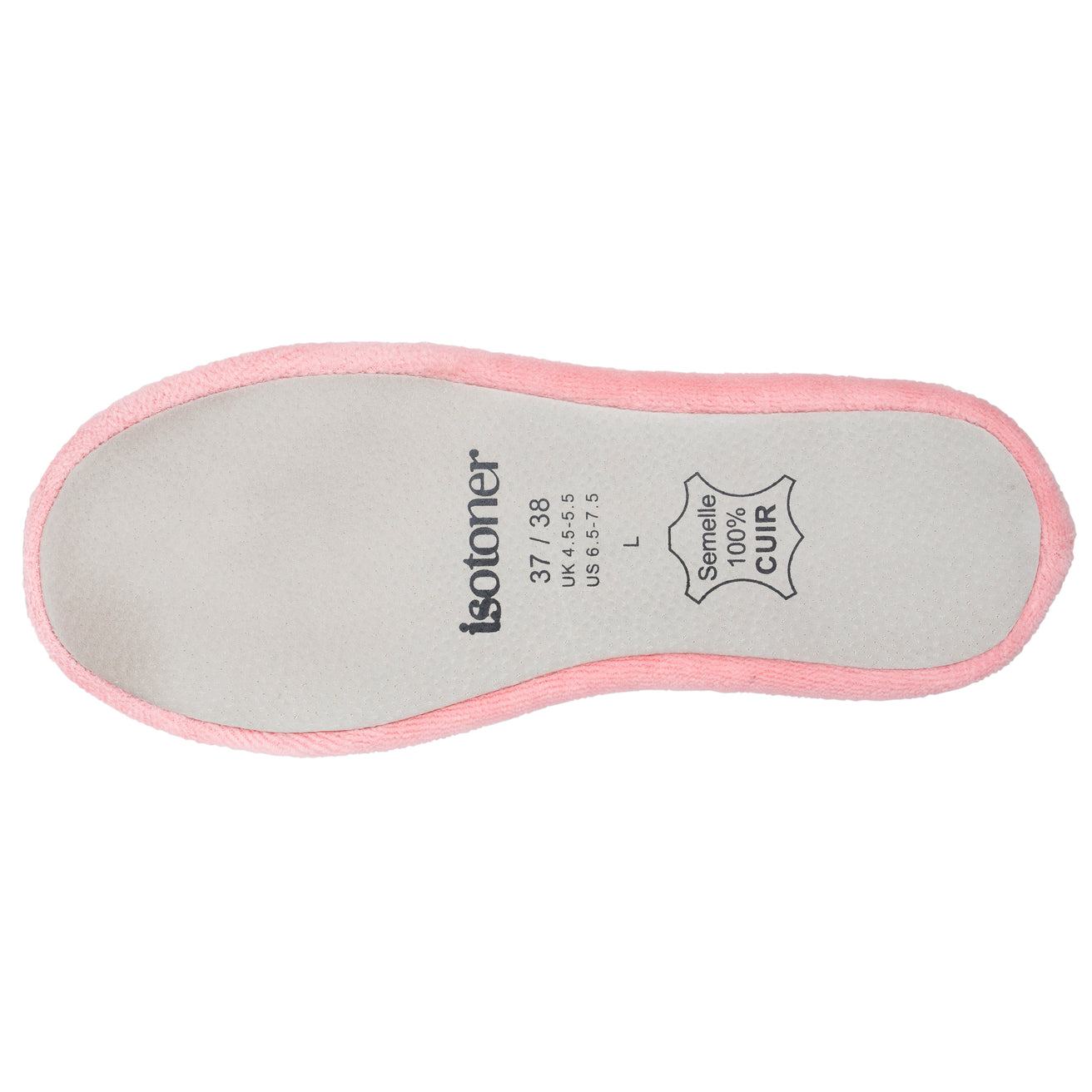 Chaussons ballerines Femme grand noeud Corail