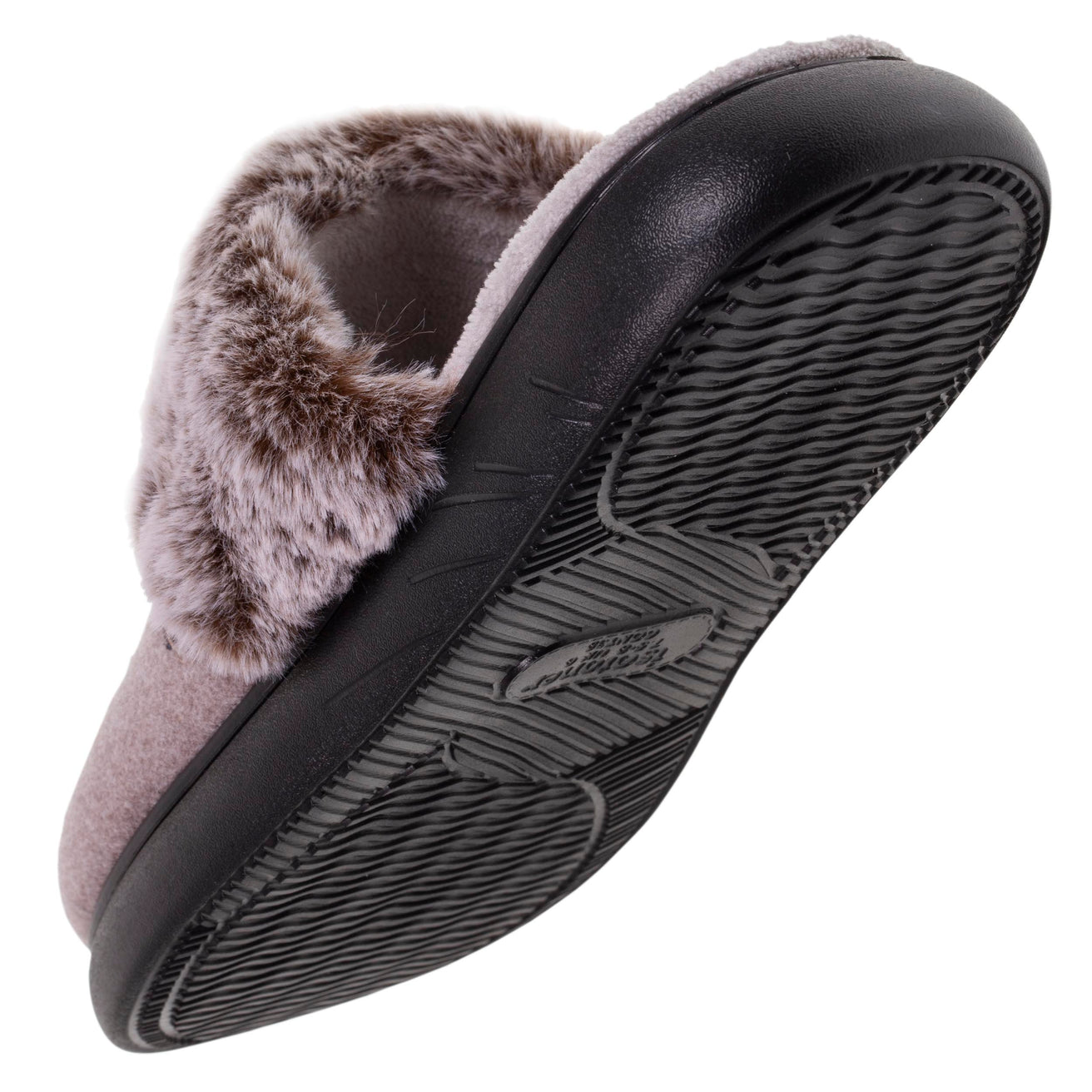 Chaussons mules Femme chat Taupe