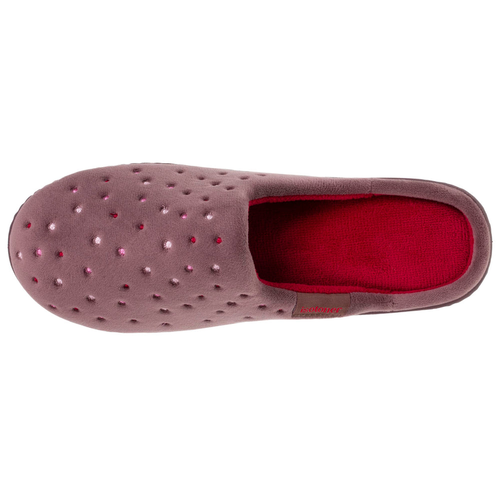 Chaussons Mules Femme Taupe talon - Isotoner