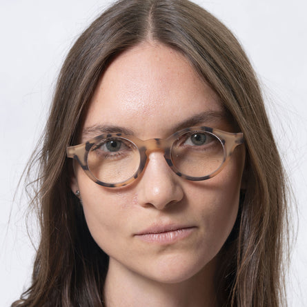 Loupes de lecture mixtes rondes Ecaille clair - Isotoner