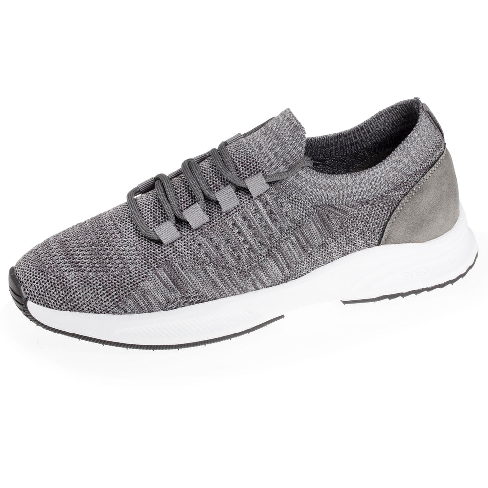 Baskets Confort Homme slip-on à lacets Gris - Isotoner