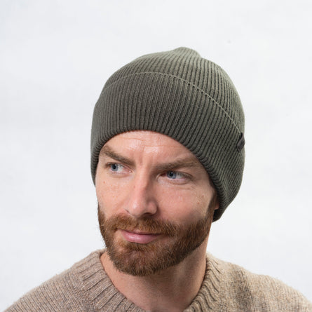 Bonnet Homme maille Soft Touch Kaki - Isotoner