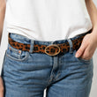 Ceinture Femme Léopard boucle ovale