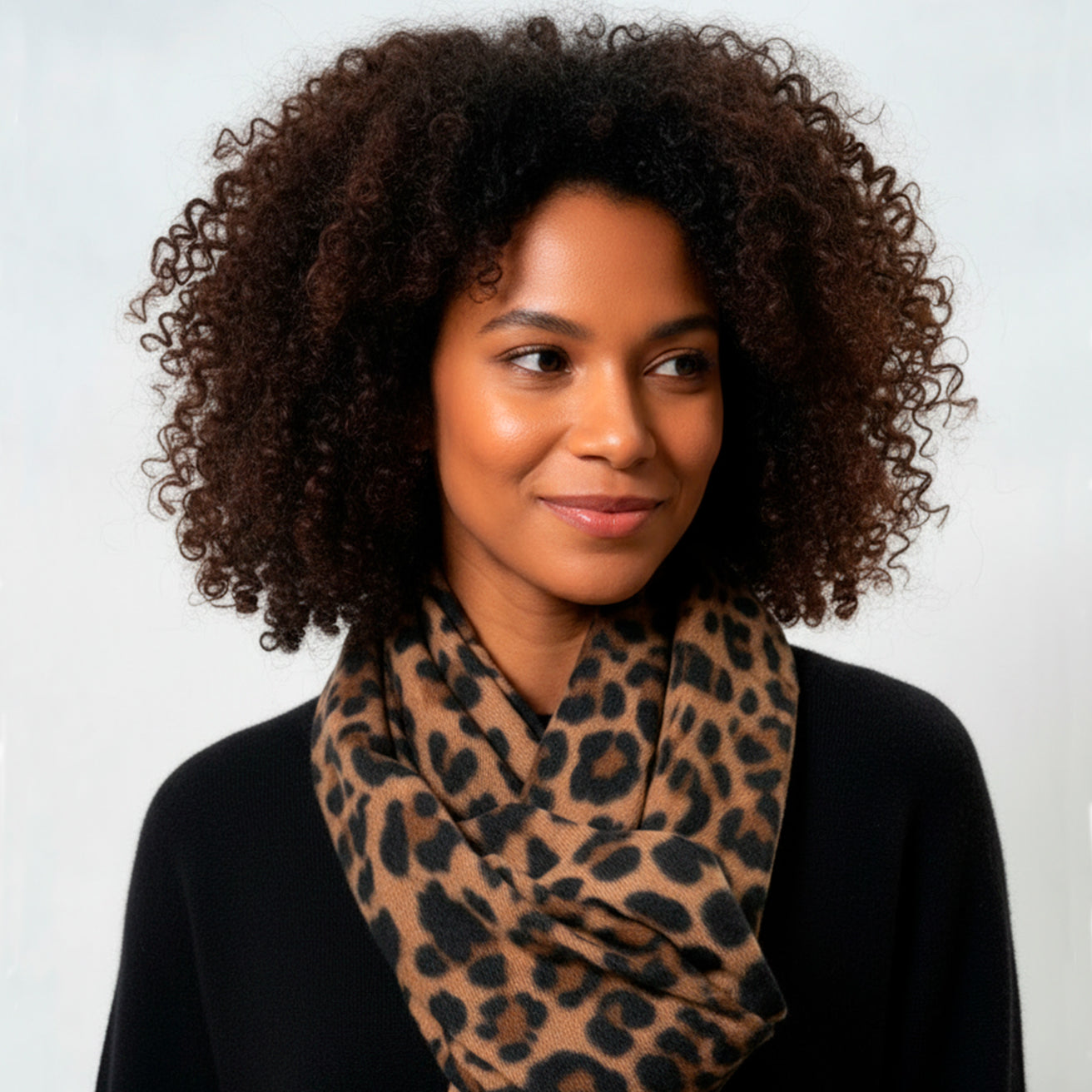 Écharpe Femme Soft Touch Motif Léopard