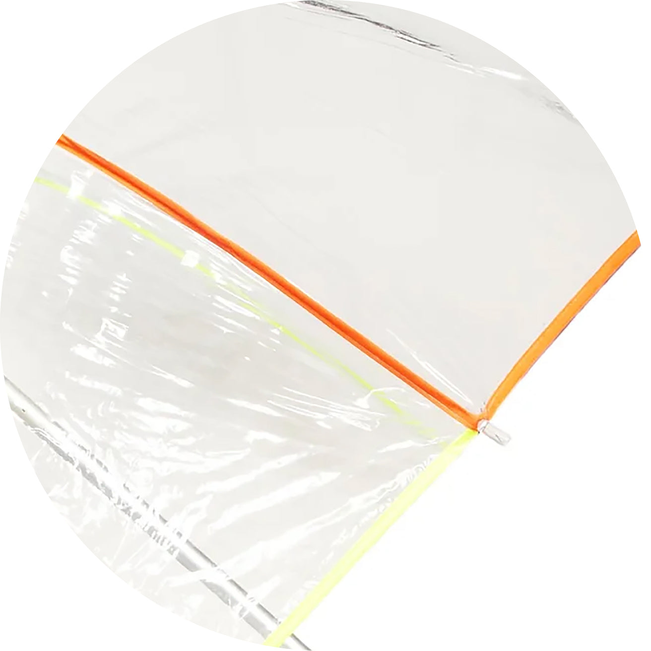 Parapluie transparent PVC/Néon
