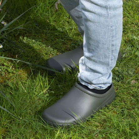 Sabots de jardin Homme fourrés Kaki - Isotoner