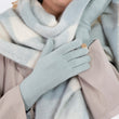 Gants longs Femme maille Ultra-doux Sauge